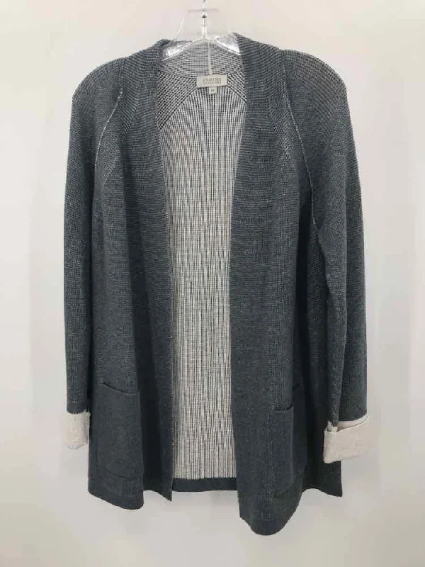 Pre-Owned Kinross Grey Size Medium Cardigan Sweater Boxy Cardigan Fitted Cardigan A-Line Pre-Owned Kinross Grey Size Medium Cardigan Sweater Boxy Cardigan Fitted Cardigan A-Line