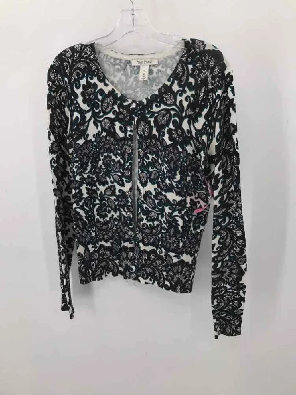 Pre-Owned WHBM Black Size Small Cardigan Sweater Iron Safe Non-Iron Wrinkle Free