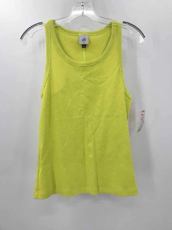 Pre-Owned Cabi Yellow Size Small Tank Top casual tank top