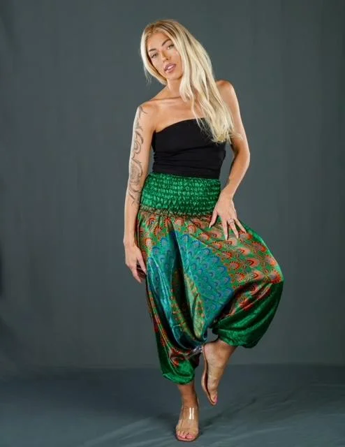 Boho Festival Green Harem Pants Stylish Harem Pants