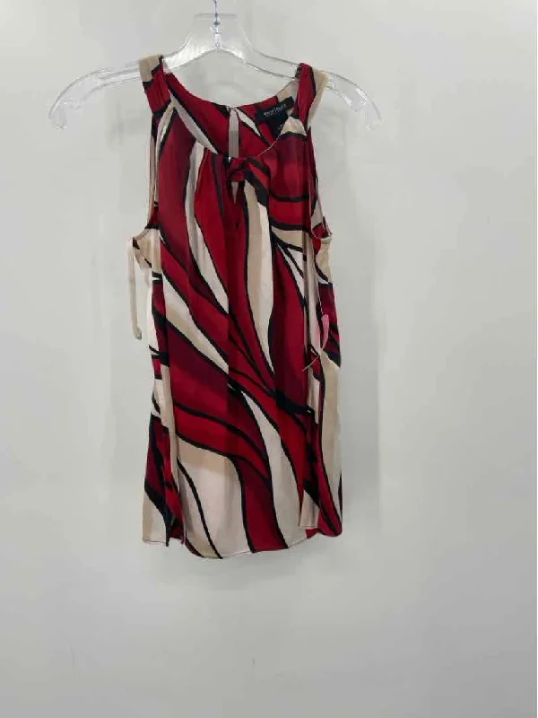 Pre-Owned WHBM Red Size 0 Printed Tank Top flexible tank top