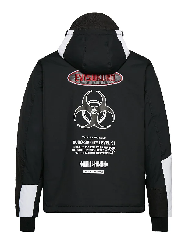 Kamon Biohazard Sign Printed Color Blocking Padded Jacket Herringbone Jacket Houndstooth Jacket Plaid Jacket Kamon Biohazard Sign Printed Color Blocking Padded Jacket Herringbone Jacket Houndstooth Jacket Plaid Jacket