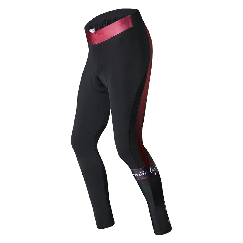 Santic Belize Orange Women Padded Cycling Pants Casual Yoga Pants