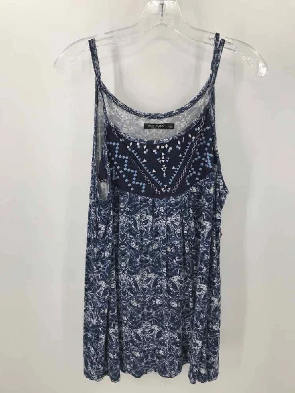 Pre-Owned Max Jeans Navy Size Large Tank Top seamless tank top