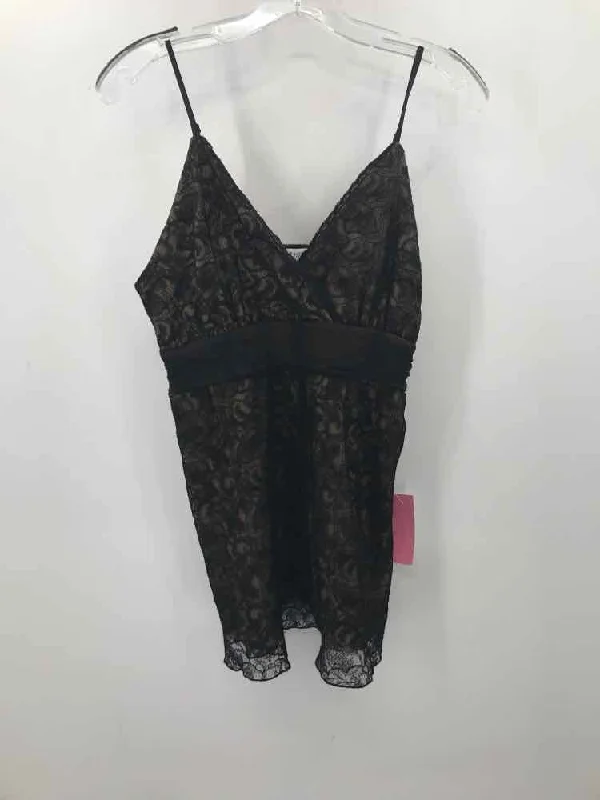 Pre-Owned WHBM Black Size Large Lace Tank Top cotton tank top