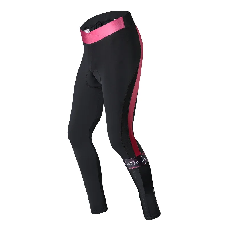 Santic Belize Pink Women Padded Cycling Pants Casual Track Pants
