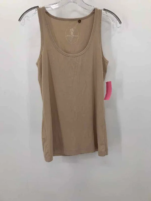 Pre-Owned Tommy Bahama Tan Size Small Tank Top sleep tank top