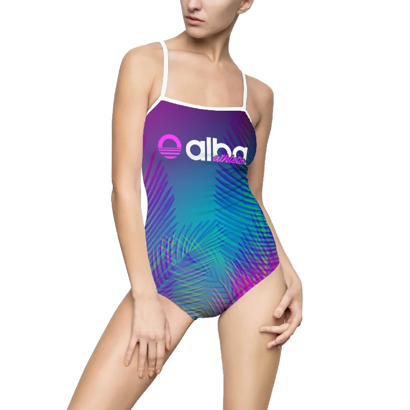 Swimsuit - Palms Adjustable Strap Swimsuit