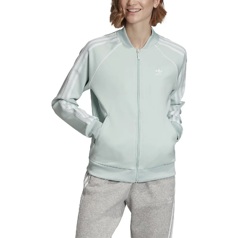 Adidas SST Women's Track Jacket Vapor Green Fleece Fabric Down Fabric Feather Fabric Adidas SST Women's Track Jacket Vapor Green Fleece Fabric Down Fabric Feather Fabric