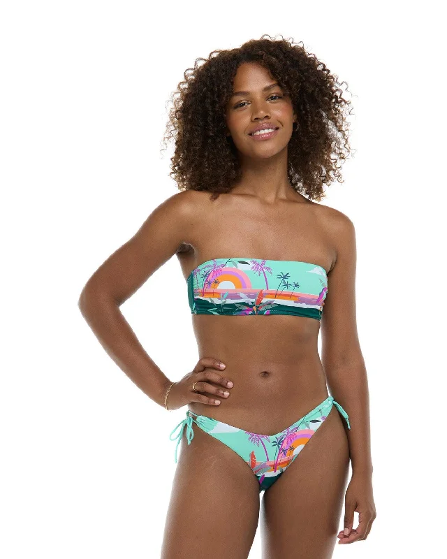 Body Glove Postcard Leah Swimsuit Bottom - MULTI Vintage Swimwear Look