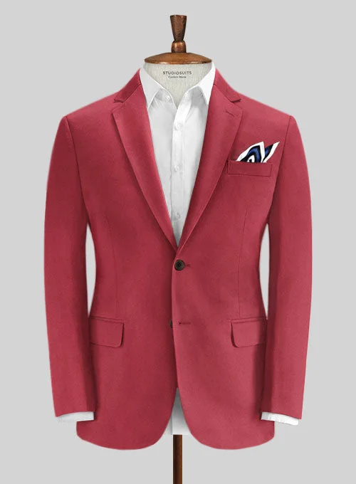 Caccioppoli Cotton Gabardine Tango Red Jacket V-Neck Jacket Boat Neck Jacket Square Neck Jacket Caccioppoli Cotton Gabardine Tango Red Jacket V-Neck Jacket Boat Neck Jacket Square Neck Jacket
