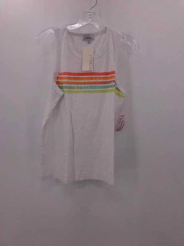 Pre-Owned Evereve White Size Medium Tank Top stretchy tank top