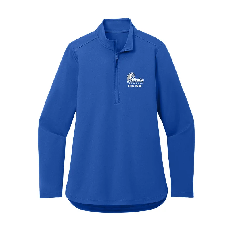Drake - NCAA Women's Rowing : Zoey Borkowski - Women's Premium Quarter Zip Jacket Jacket Blazer Coat Drake - NCAA Women's Rowing : Zoey Borkowski - Women's Premium Quarter Zip Jacket Jacket Blazer Coat