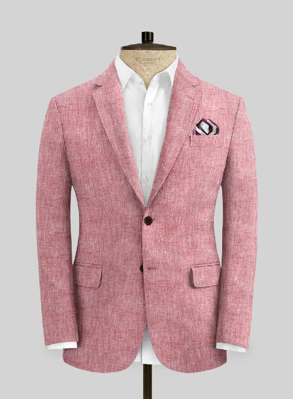 Solbiati Rose Linen Jacket Chenille Fabric Brocade Fabric Lace Fabric