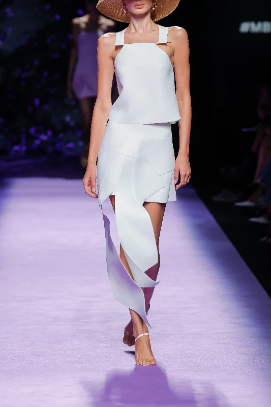 Faten Model Top & Skirt velvet skirt sumptuous