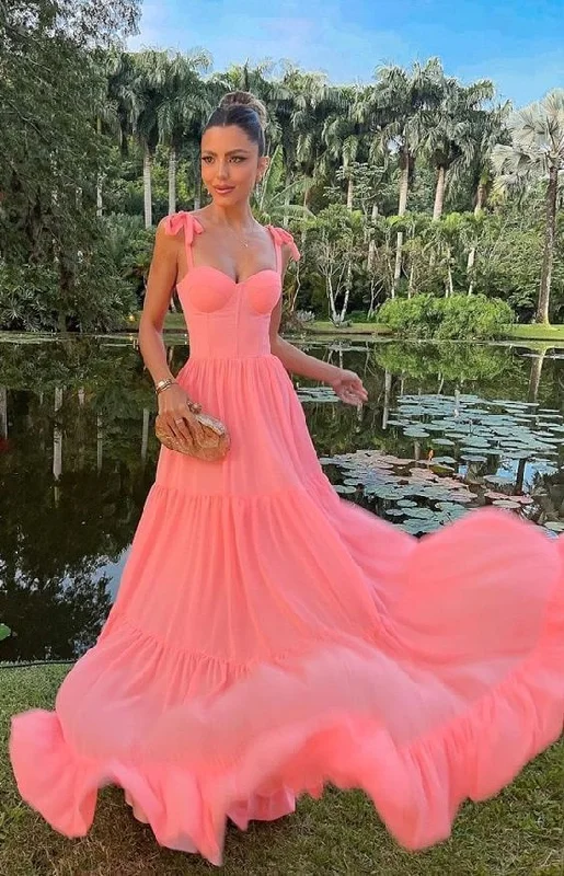 Pink Sweetheart Straps A-Line Long Formal Party Dress Wedding Guest Dress DP3972 Tunics Prom sequined Pink Sweetheart Straps A-Line Long Formal Party Dress Wedding Guest Dress DP3972 Tunics Prom sequined