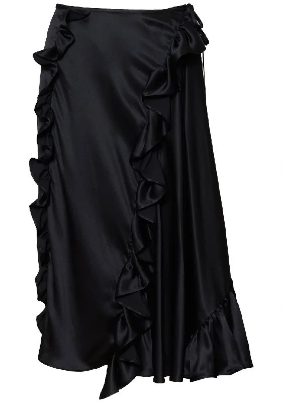 Adelina Skirt Black modal blend skirt