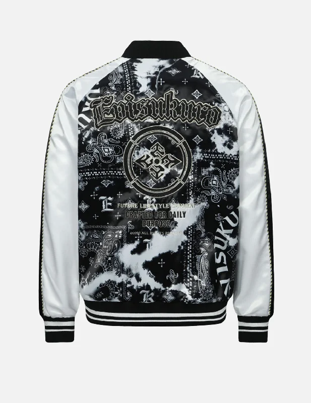 Dyed Paisley Allover Souvenir Jacket Elasticated Jacket Padded Jacket Insulated Jacket Dyed Paisley Allover Souvenir Jacket Elasticated Jacket Padded Jacket Insulated Jacket
