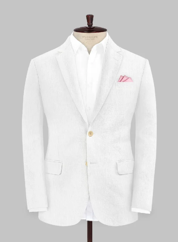 Solbiati White Linen Jacket Wool Jacket Cashmere Jacket Tweed Jacket
