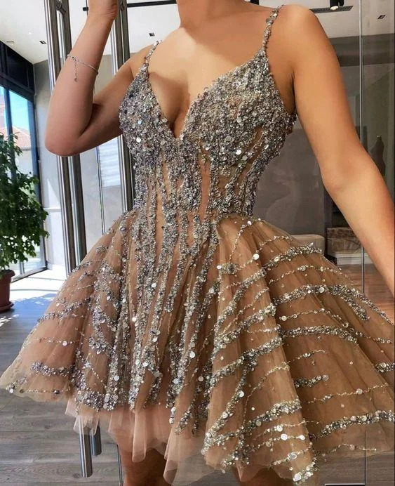 Sexy Straps Party Dress Short Homecoming Dress With Beadeding c3011 Halter Neckline Beach Sexy Straps Party Dress Short Homecoming Dress With Beadeding c3011 Halter Neckline Beach