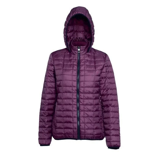 2786 Womens/Ladies Honeycomb Padded Hooded Jacket Quilted Jacket Puffer Jacket Insulated Jacket 2786 Womens/Ladies Honeycomb Padded Hooded Jacket Quilted Jacket Puffer Jacket Insulated Jacket