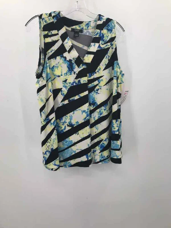 Pre-Owned Alfani White Size Large P Tank Top slim fit tank