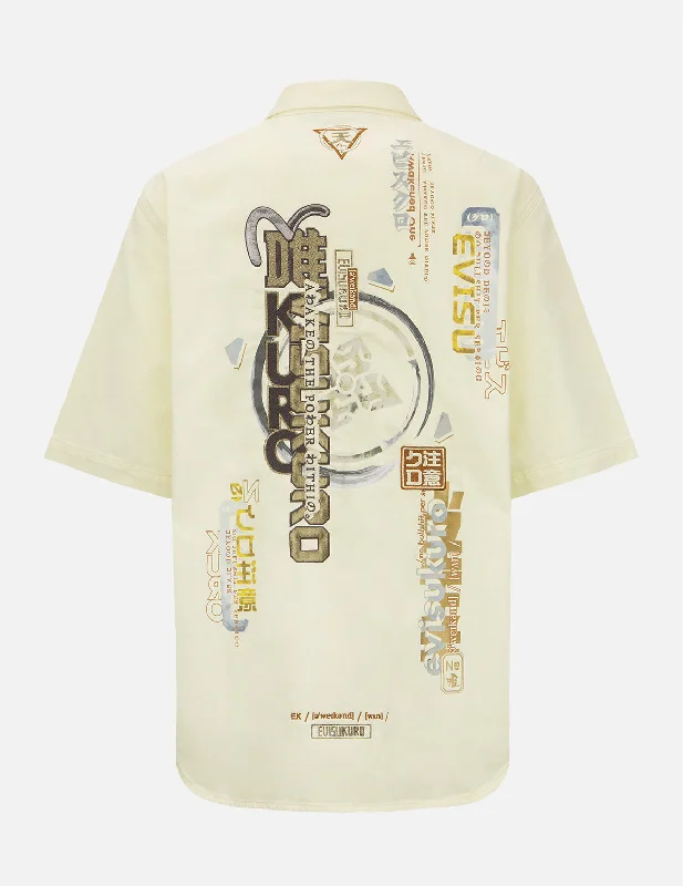 Multi-Language Logo Embroidery Shirt Jacket Jersey Jacket Tulle Jacket Batik Jacket
