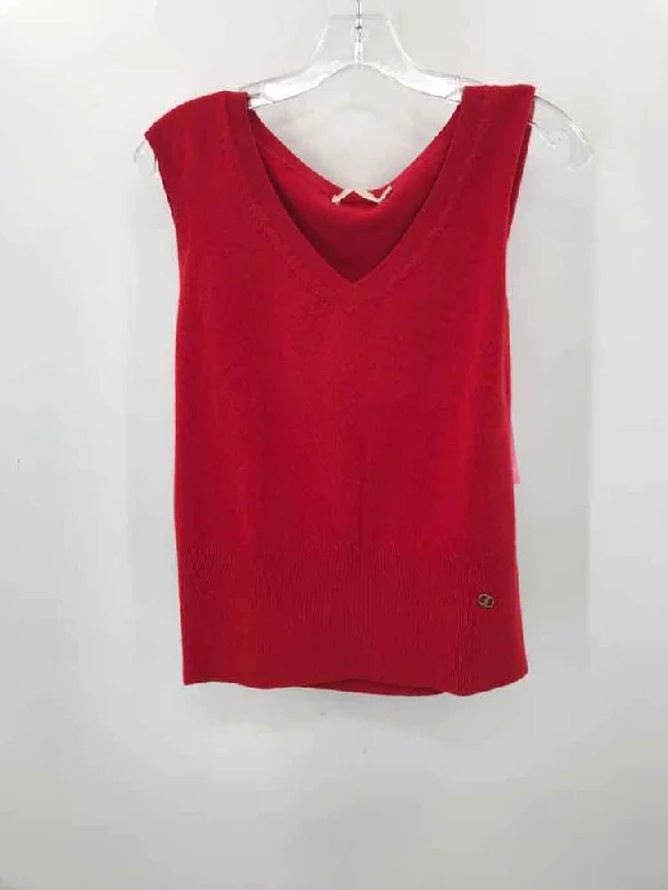 Pre-Owned Tory Burch Red Size Small Knit Tank Top soft pink tank