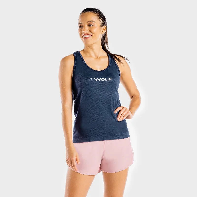 Primal Tank - Navy ivory tank top
