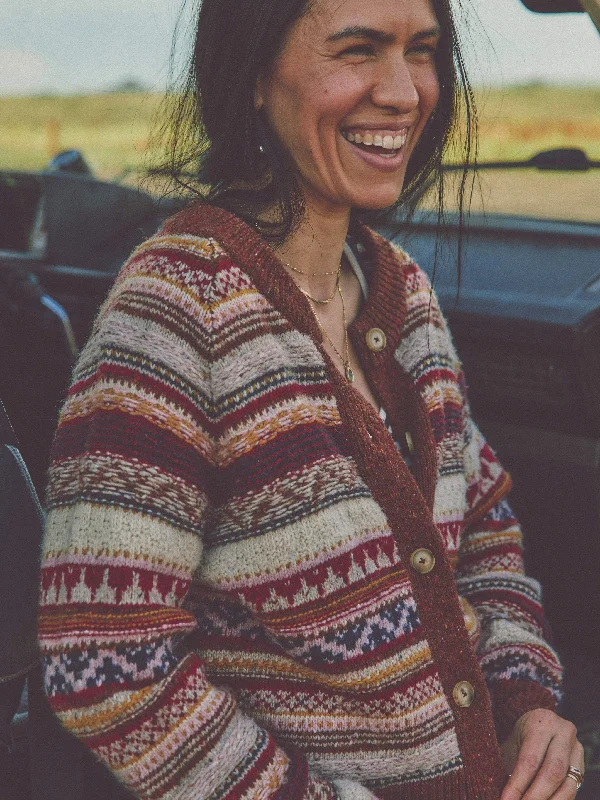 Marley Fairisle Cardigan - Orchard Fairisle Terry Terry Cloth Terry Knit