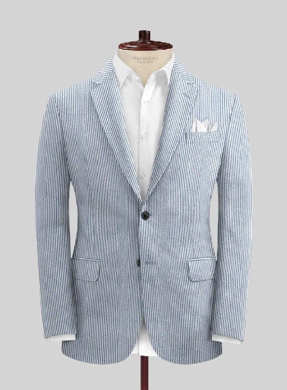 Solbiati Light Blue Seersucker Jacket Herringbone Jacket Checkered Jacket Solid Jacket Solbiati Light Blue Seersucker Jacket Herringbone Jacket Checkered Jacket Solid Jacket