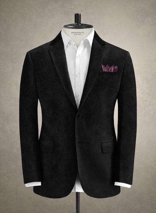 Solbiati Black Corduroy Jacket Chenille Jacket Brocade Jacket Lace Jacket