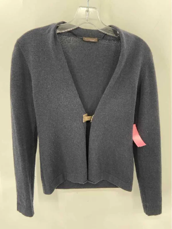 Pre-Owned Peserico Navy Size 38 Cardigan Sweater Wool Fabric Cashmere Fabric Tweed Fabric Pre-Owned Peserico Navy Size 38 Cardigan Sweater Wool Fabric Cashmere Fabric Tweed Fabric
