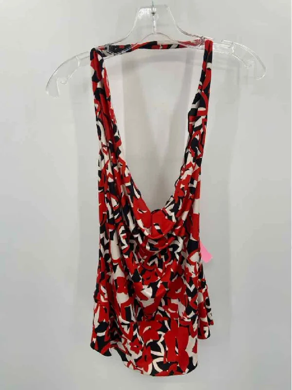 Pre-Owned Diane Von Furstenberg Red Size 12 Halter Tank Top halter tank top