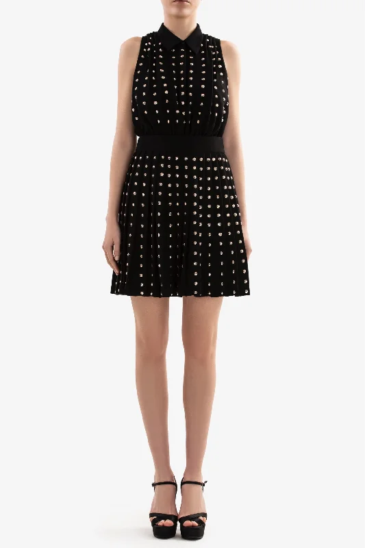 Beaded tennis skirt silk skirt smooth