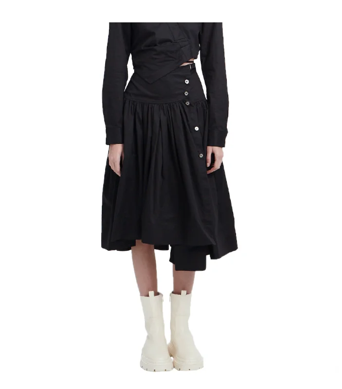 Flare Hem Skirt With Strap summer skirt style