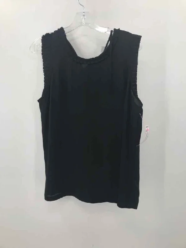 Pre-Owned J Crew Black Size 12 Tank Top cutout tank top