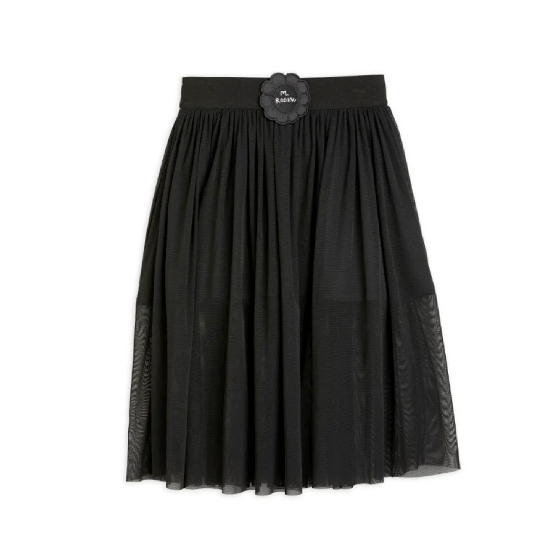 Bat Flower Tulle Skirt low waist skirt