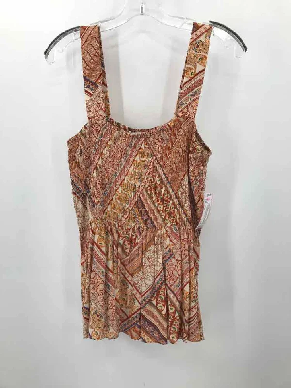 Pre-Owned Rose + Olive Orange Size Large Tank Top boho tank top