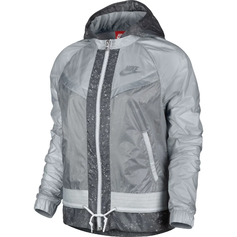 Nike Windrunner Splatter Women's Jacket Grey Mesh Jacket Canvas Jacket Denim Jacket