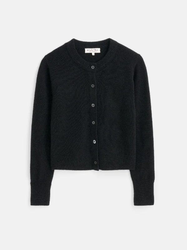 Lucie Cardigan in Cashmere Elasticated Padded Insulated