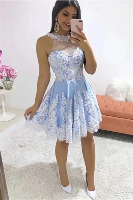 Stunning Jewel White Appliques Homecoming Dress A-Line Sleeveless Party Dresses c3332 Tunics Sale discount Stunning Jewel White Appliques Homecoming Dress A-Line Sleeveless Party Dresses c3332 Tunics Sale discount