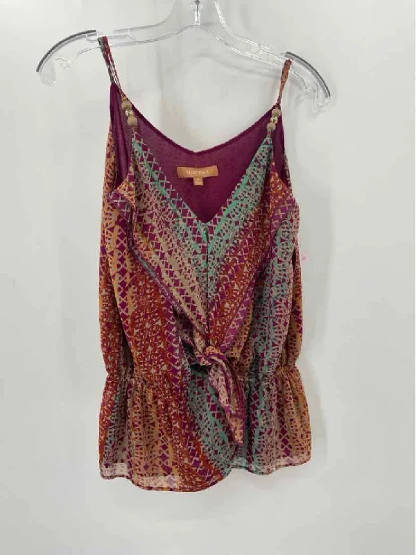 Pre-Owned Ellen Tracy Purple Size Small Tank Top lime green tank