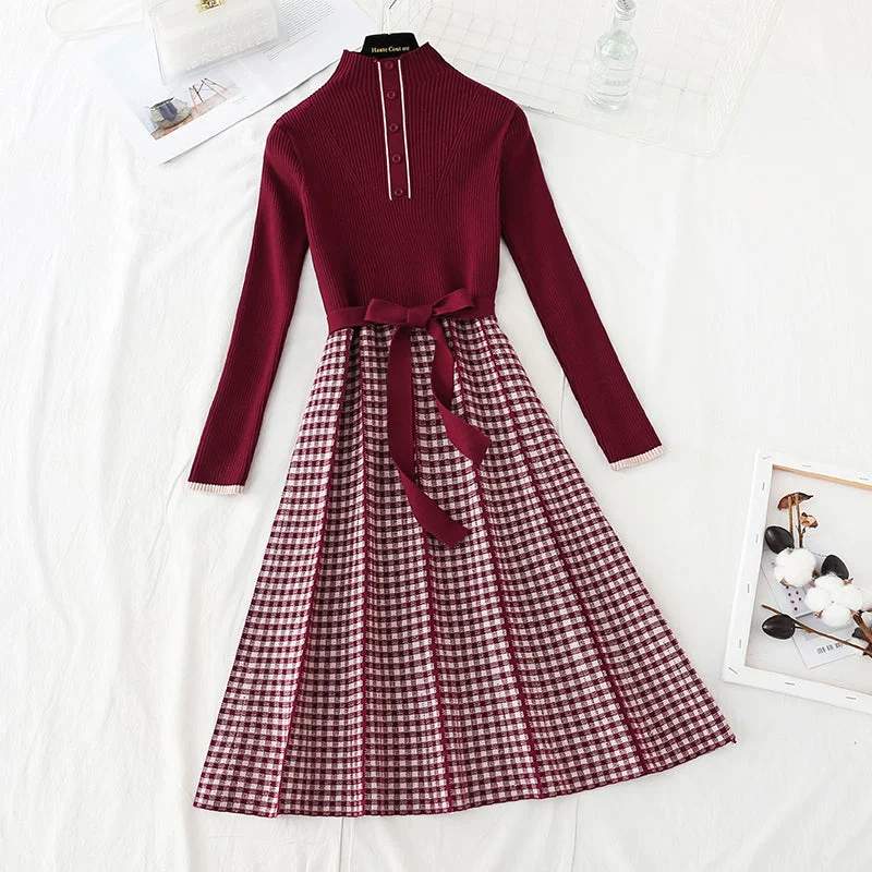Celebrity high-end temperament medium length bottomed skirt  2402 silk skirt elegant