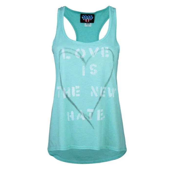 Junk Food Womens/Ladies Love Is The New Hate Tank Top boho tank top