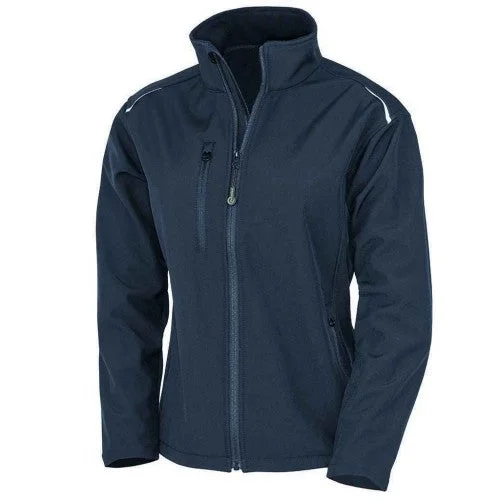 Result Genuine Recycled Womens/Ladies Three Layer Soft Shell Jacket Rayon Fabric Velvet Fabric Corduroy Fabric Result Genuine Recycled Womens/Ladies Three Layer Soft Shell Jacket Rayon Fabric Velvet Fabric Corduroy Fabric