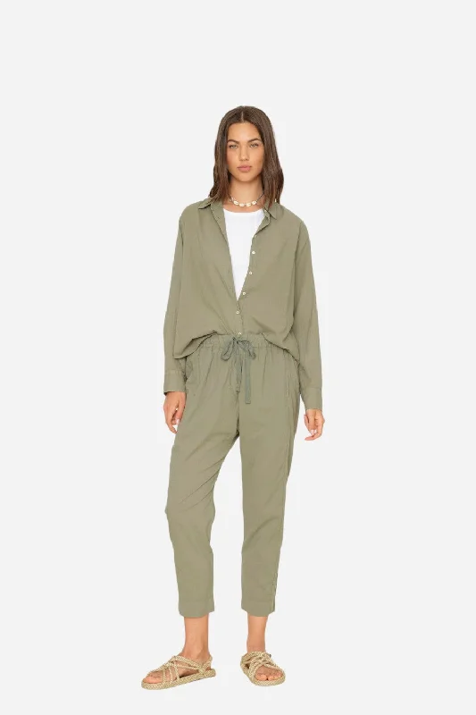 Xirena Green Army Draper Pant Sleek Black Pants