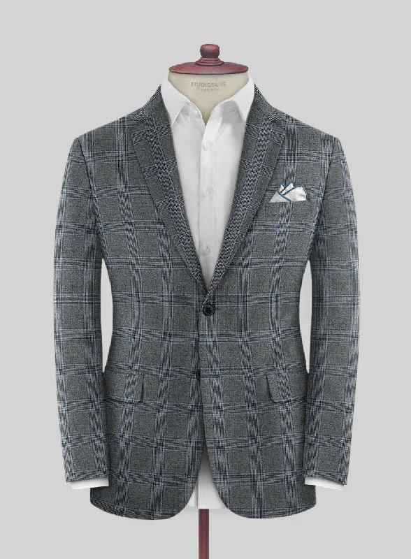 Caccioppoli Fina Gray Wool Jacket Elasticated Jacket Padded Jacket Insulated Jacket