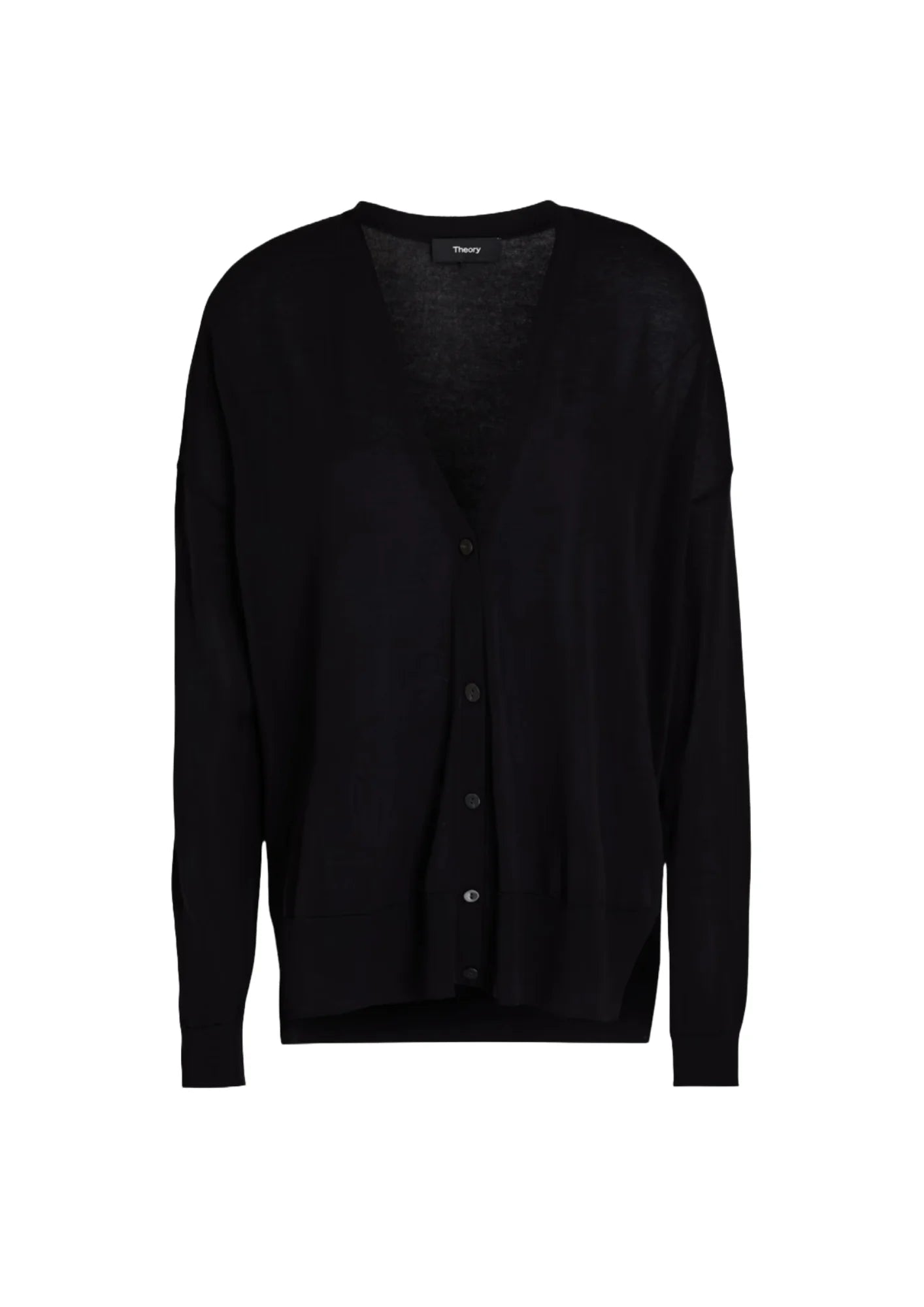 BLACK CARDIGAN Asymmetrical,ymmetric Pencil Cardigan