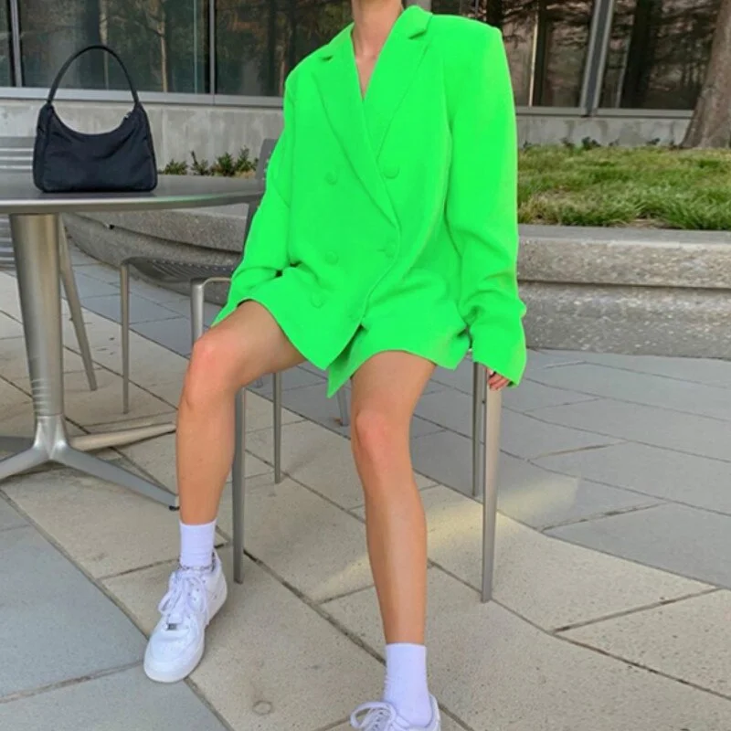 Winter Female Casual Oversized Overcoat 2022 Spring Fall Double Breasted Blazer Long Sleeve Jacket Women Loose Coats Print Jacket Jacquard Jacket Embroidered Jacket Winter Female Casual Oversized Overcoat 2022 Spring Fall Double Breasted Blazer Long Sleeve Jacket Women Loose Coats Print Jacket Jacquard Jacket Embroidered Jacket